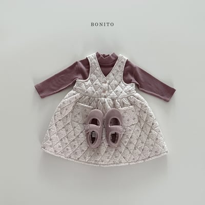 Bonito32｜(75cm-125cm) 素面高領上衣6