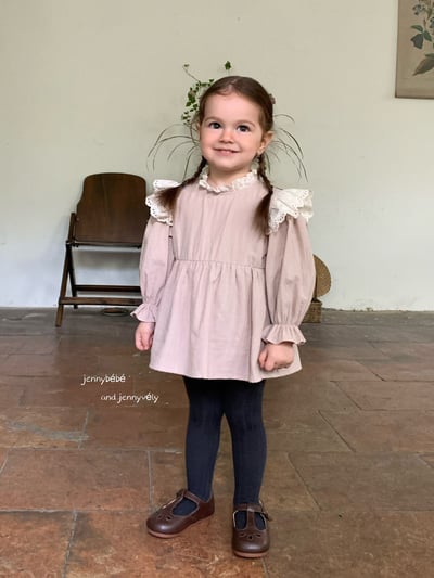 JE577｜(66-90cm) 蕾絲領飛袖包屁裙15