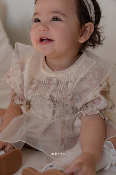 M-KIDS50｜(65-115cm) 蕾絲薄紗背心9