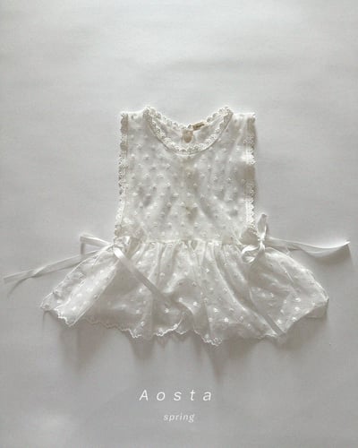 AOSTA12｜(6m-5y) 小花蕾絲背心1