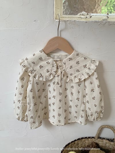 JE576｜(73-100cm) 花邊翻領襯衫3