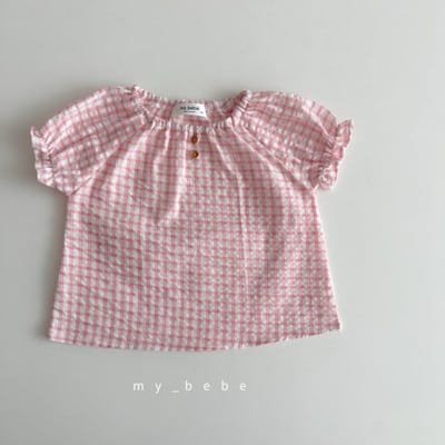 my_bebe16｜(58-72cm) 捲邊上衣燈籠褲套裝16