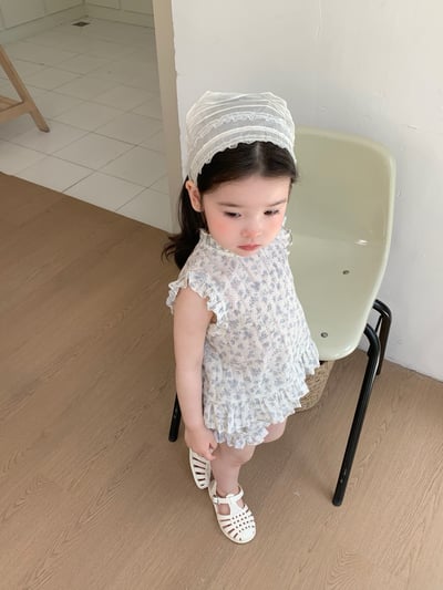 JE47｜(73-100cm) 無袖碎花套裝6