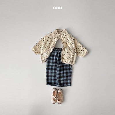 onu 26｜(70cm-115cm) 法蘭絨格紋直筒褲9