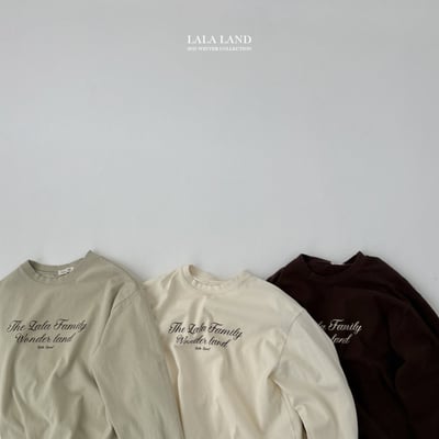 lala land81｜(mom) 3色簡約英字上衣10