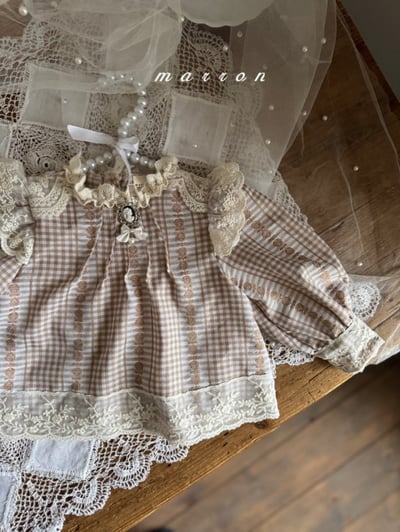 Marron14｜(1y-6y) 蕾絲花邊襯衫7