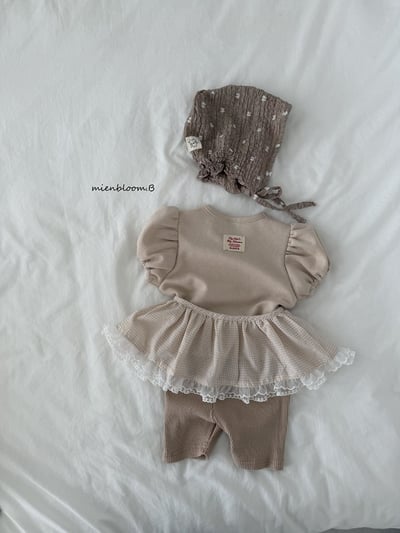 Bloom.b47｜(0m-18m) 抓皺印花包屁衣9