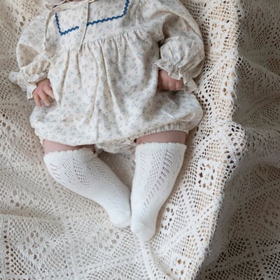 LEMONADE31｜(55cm-85cm) 2色碎花荷葉縮口袖包屁衣含帽子4