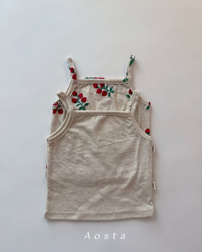 AOSTA24｜(6m-5y) 2款亞麻細肩小可愛4
