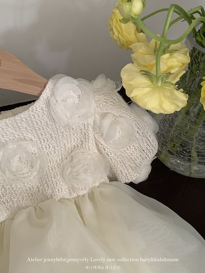 JE01｜(66-130cm) 玫瑰薄紗蓬蓬包屁洋裝12