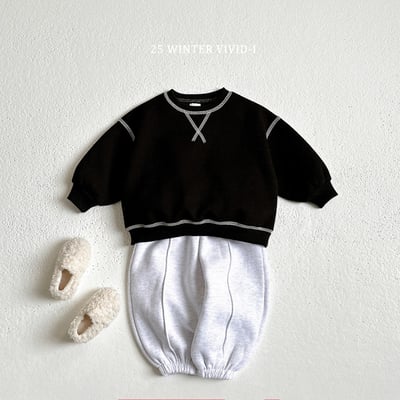 vivid93｜(78cm-125cm) 經典縫線滾邊休閒套裝5