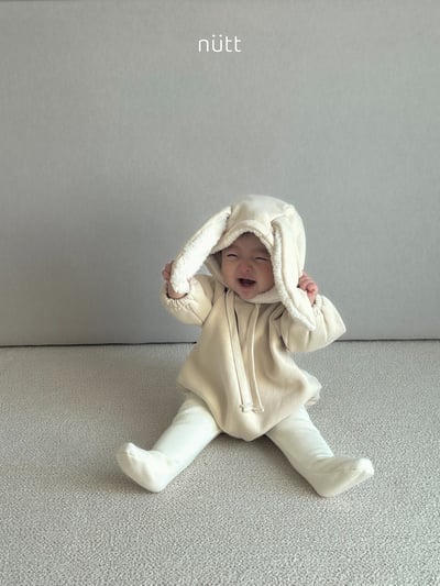 Nutt09｜(3m-16m) 小兔刷毛連身包屁衣25