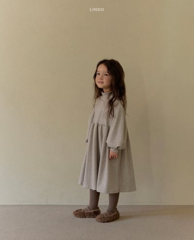 Lindo69｜(80cm-125cm) 高領條紋洋裝11