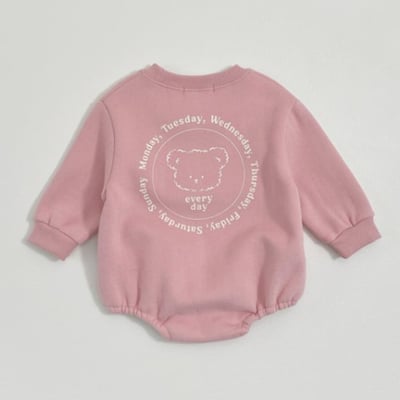 Oottbebe19｜(0m-12m) 棉質熊熊印花包屁衣6