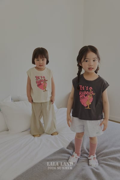 lala land56｜(75-120cm) 2色美式小兔印花背心6