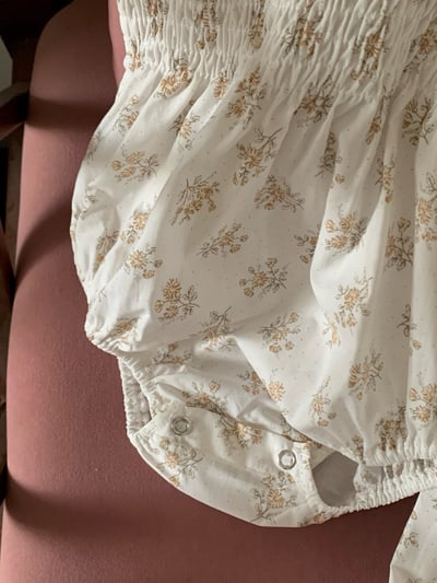 JE35｜(66-130cm) 抓皺碎花包屁衣/洋裝11