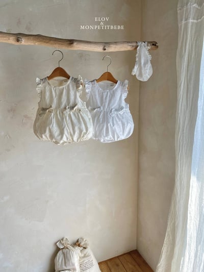 Mon petit05｜(66-90cm) 花卉段帶包屁衣1