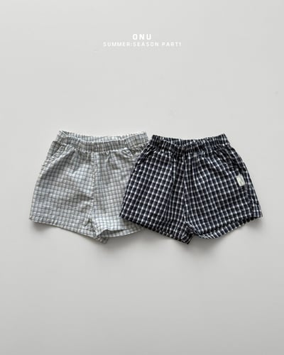 onu45｜(70cm-115cm) 格紋短褲1
