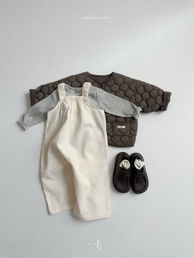 Atomeme37｜(70cm-110cm) 波點絎縫夾層棉外套12