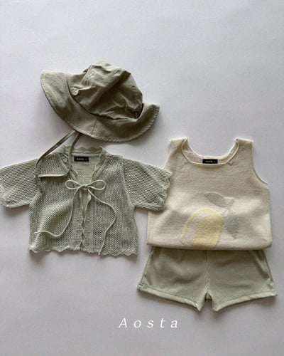 AOSTA33｜(6m-5y) 3款綁帶針織開衫外套13