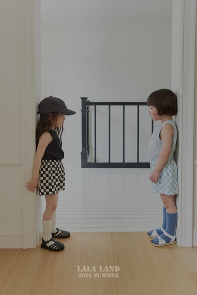 lala land69｜(75-120cm) 3色經典棋盤格紋短褲12