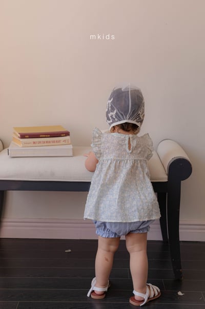 M-KIDS37｜(65-80cm) 蕾絲綁帶帽16