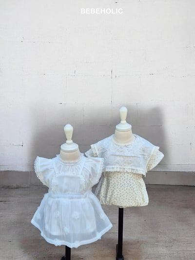Bebe holic23｜(3m-18m) 翻領碎花連身服4