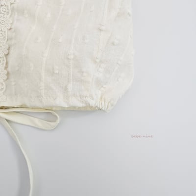 bebe nine18 (free) 1色荷葉花邊綁帶帽16