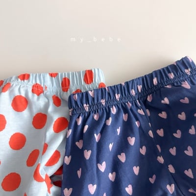 my_bebe28｜(80-120cm) 印花荷葉邊短褲17