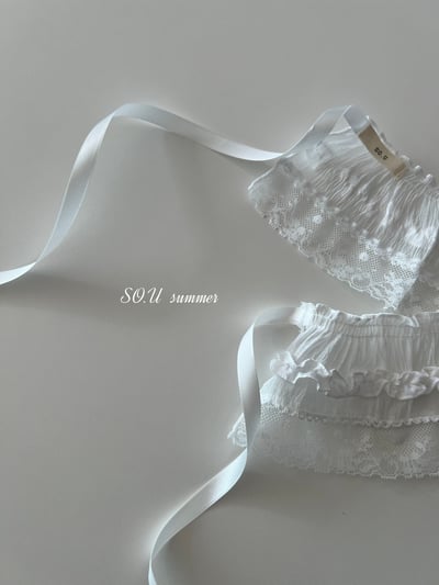 SO.U03｜(6m-4y)  蕾絲綁帶圍裙6