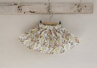 FLO51｜(75-140) 2色鬱金香棉裙24