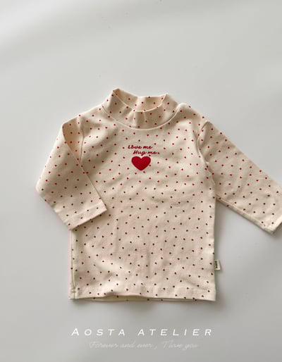 AOSTA23｜(6m-5y) 中領愛心印花上衣16