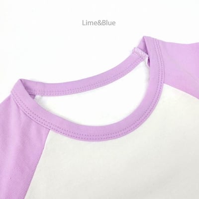 LIME&BLUE22｜(80-118cm)  插肩撞色運動套裝15