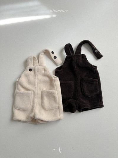 Atomeme23｜(70cm-110cm) 羊羔毛吊帶褲18