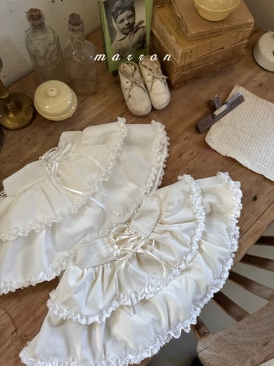 Marron53｜(1y-6y) 蕾絲層次褲裙不含珍珠吊墜10