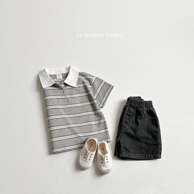 vivid59｜(78cm-125cm) 3款翻領線條polo衫上衣10