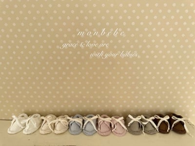 MONBEBE26｜(free) 新生兒軟底鞋20