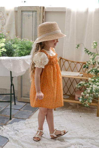 FLO20｜(75-140) 小碎花細肩洋裝10