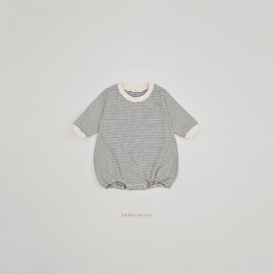 bebe nine20 (55cm-75cm) 3色經典條紋包屁衣15