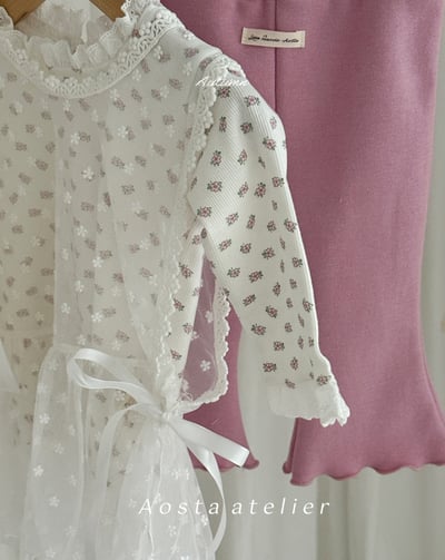 AOSTA12｜(6m-5y) 小花蕾絲背心12