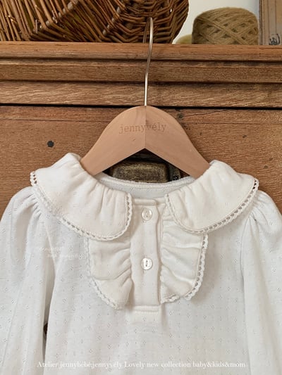 JE554｜(73-100cm) 宮廷風花邊領上衣/包屁衣5