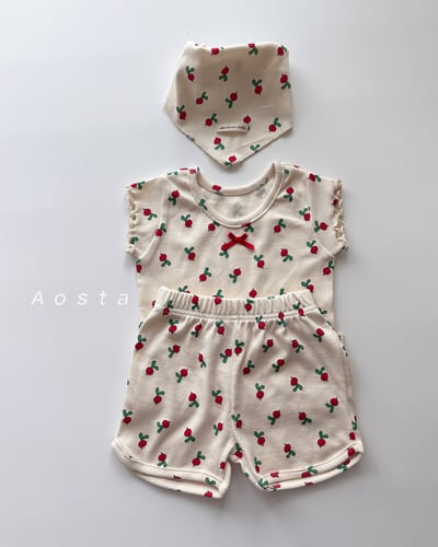 AOSTA45｜(6m-5y) 4款羅紋緞帶木耳邊上衣24