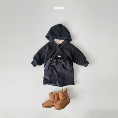 onu 50｜(70cm-115cm) 設計刷毛連帽上衣7