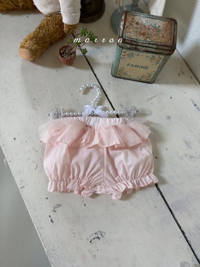 Marron02｜(3m-18m) 蕾絲小碎花套裝10