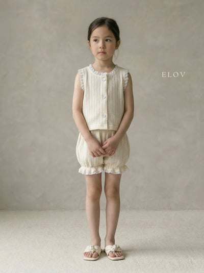 Mon petit15｜(73-118cm) 蕾絲花邊套裝7