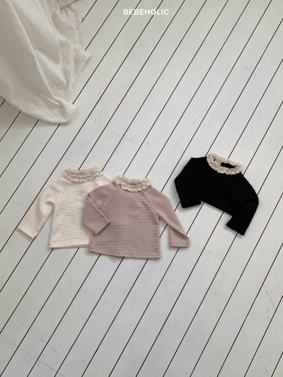 Bebe holic34｜(3m-18m) 花瓣蕾絲立領上衣19