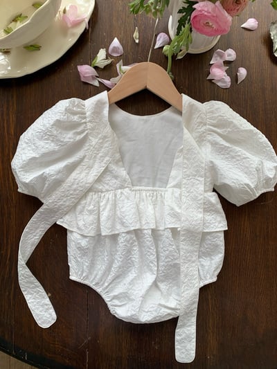 JE26｜(66-120cm) 泡泡袖綁帶包屁衣/洋裝20