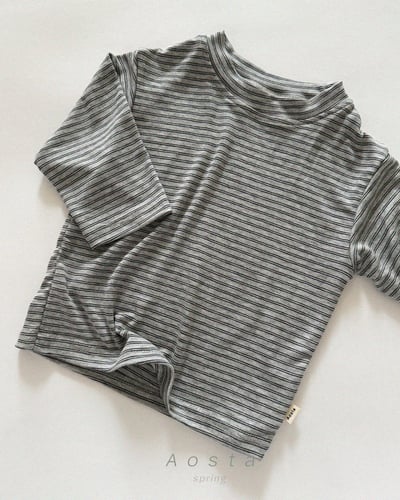 AOSTA20｜(6m-5y) 柔軟條紋上衣3
