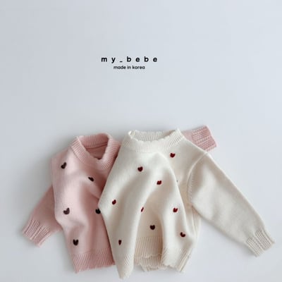 my_bebe09｜(-12m-7y) 愛心針織上衣4