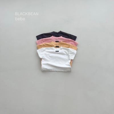 BEAN01｜(65-120cm) 素面小黑標上衣3